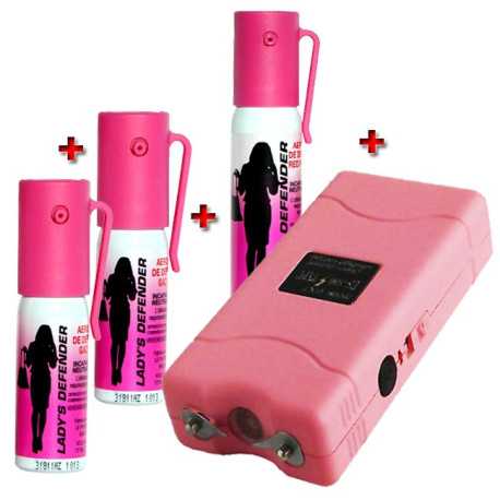pack-auto-defense-femme-taser-bombes-lacrymogenes