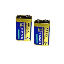 Lot de 2 Piles 9 Volts LR6 usage intensif