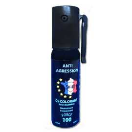 Cette bombe gaz lacrymogène marque en plus l'agresseur grâce au colorant