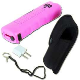 Taser puissant Pinky : Le shocker électrique pour femme avec alarme et lampe de poche