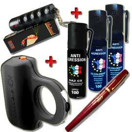 lot promo Tazer de poche et bombes lacrymogenes discrètes
